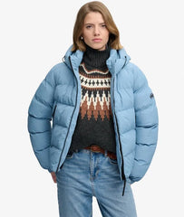 Hooded Sports Puffer Jacket