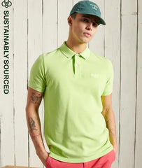 Organic Cotton Vintage Washed Pique Polo Shirt