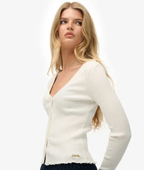 Essential Button Through Long Sleeve Top