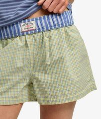 Mini Check Cotton Shorts