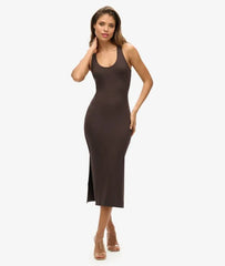 Scoop Neck Jersey Midi Dress