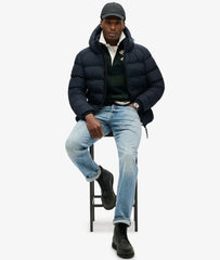 Hooded Sports Puffer Jacket