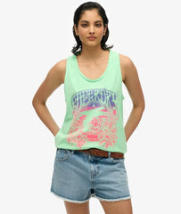 Psych Surf Graphic Racer Vest Top