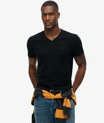 Organic Cotton Essential Logo V Neck T-Shirt