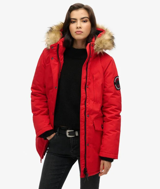 Hooded Everest Faux Fur Parka Coat