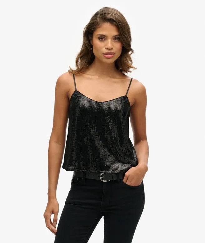 Sequin Cami Vest Top