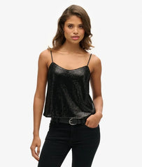 Sequin Cami Vest Top
