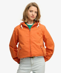 Hooded Washed Twill Jacket