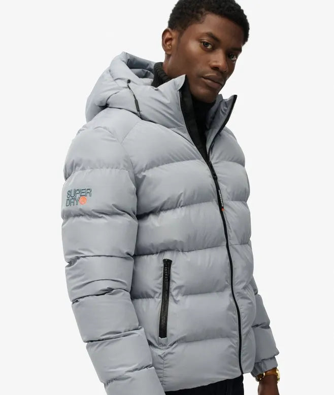 Hooded Sports Puffer Jacket