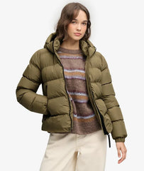 Hooded Sports Puffer Jacket