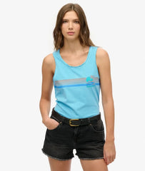 Outdoor Stripe Scoop Neck Tank Top