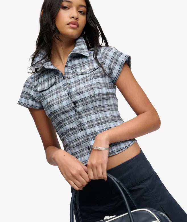 Bench Fitted Check Short Sleeve Shirt