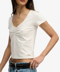 Athletic Essentials Gathered Short Sleeve Top