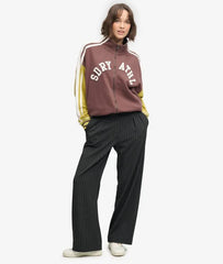 Mid Rise Pinstripe Trousers