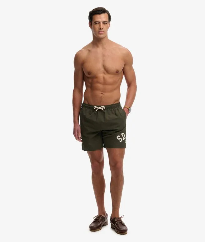 Printed Logo 16-Inch Swim Shorts