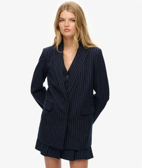 Pinstripe Boyfriend Blazer