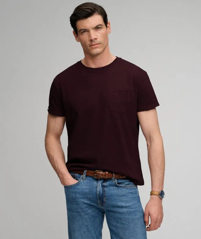 Classic Cotton Linen Pocket T-Shirt
