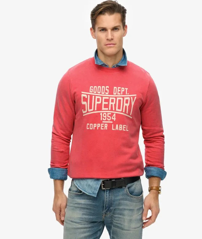 Vintage Wash Relaxed Crew Sweatshirt