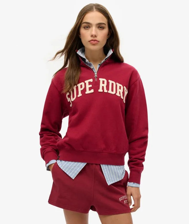 Athletic Essentials Applique Half Zip Sweatshirt