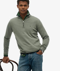 Essentials Cotton Half Zip Jumper