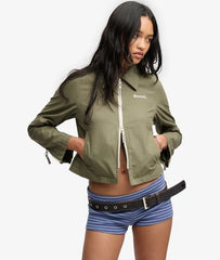 Bench Double Zip Collar Ripstop Jacket