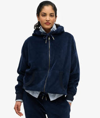 Velour Zip Hoodie