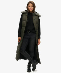 Hooded Ripstop Longline Gilet