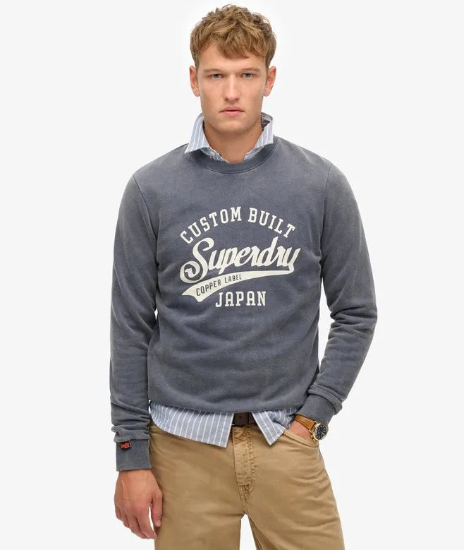 Vintage Wash Relaxed Crew Sweatshirt