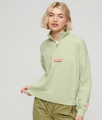 Sportswear Logo Boxy Half Zip Sweatshirt
