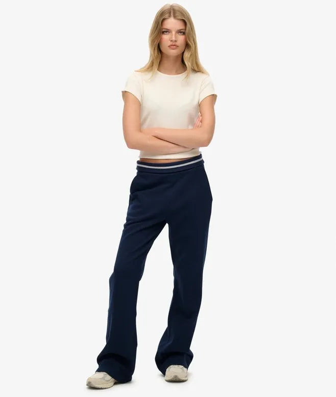 Athletic Essentials Logo Low Rise Flare Jogger