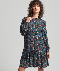 High Neck Mini Dress