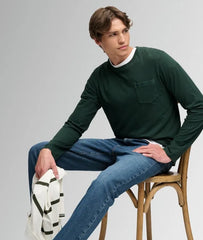 Cotton Linen Long Sleeve Pocket Top