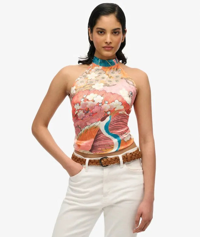 Jacquard Halter Top