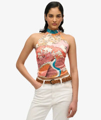 Jacquard Halter Top