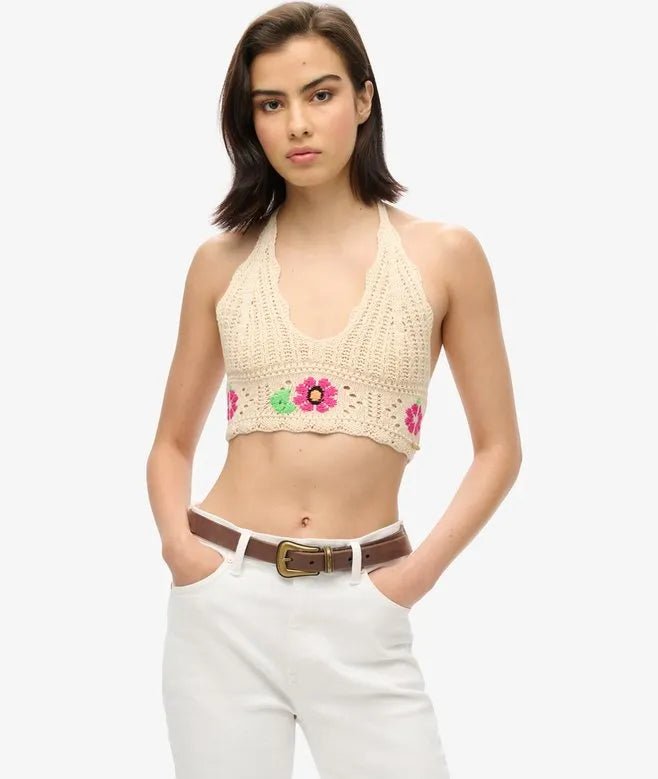 Crochet Flower Bralette