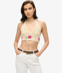 Crochet Flower Bralette