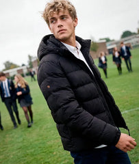 Hooded Sports Puffer Jacket