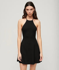 Mini Jersey Fit-and-Flare Dress