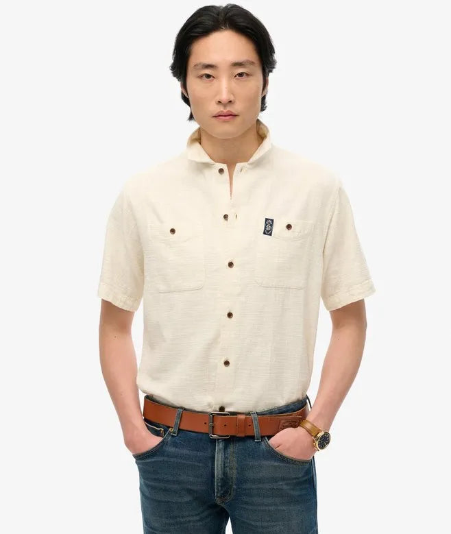 The Merchant Store - Short Sleeve Textured Shirt