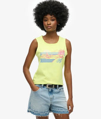 Outdoor Stripe Scoop Neck Tank Top