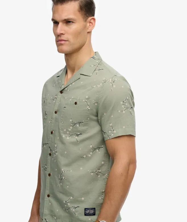 Short Sleeve Printed Beach Shirt