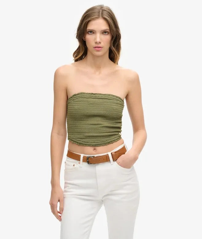 Smocked Bandeau Top