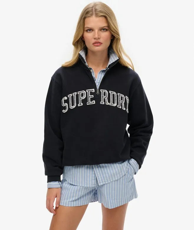 Athletic Essentials Applique Half Zip Sweatshirt