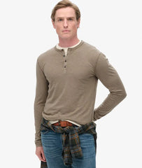 Long Sleeved Jersey Henley Top