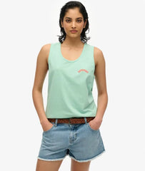 Essential Logo Garment Dye Vest Top