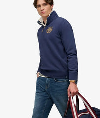 Gothic Varsity Half Zip Sweatshirt