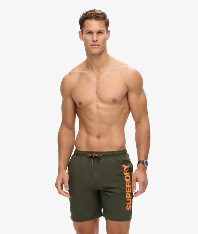 Sport Graphic 17-inch Recycled Swim Shorts