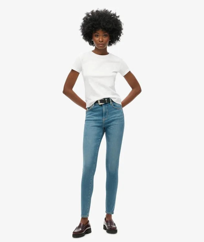 Organic Cotton High Rise Skinny Denim Jeans