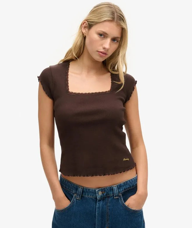 Athletic Essentials Square Neck Top