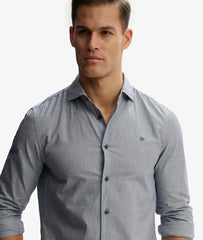 Cut Away Poplin Long Sleeve Shirt